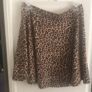 Leopard print skirt